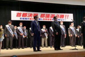 自民党都議選公認証授与式