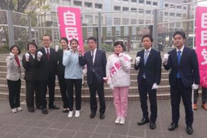 千葉県浦安市の宮坂なお県議候補の応援 ほか