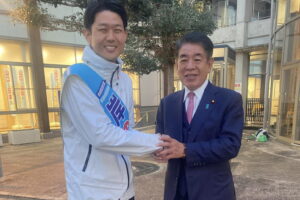 山口2区 衆院補選 岸のぶちよ候補の応援