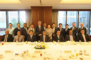 パラオ共和国大統領一行と日本・パラオ友好議員連盟の議員団で朝食会