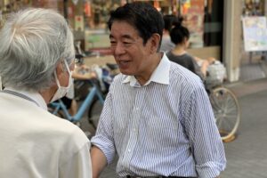 本日は、大山～中板橋～仲宿地区にて街頭活動を行いました