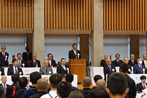 全国道場対抗剣道大会、全国道場少年剣道選手権大会で挨拶