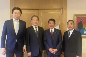 金子俊平代議士の選挙区での同志議員会設立総会で講演
