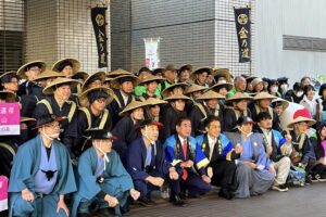 「御金荷の道ウォークin江戸・東京」板橋区役所前での出立式