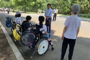 筑波大附属桐ヶ丘特別支援学校の国会見学
