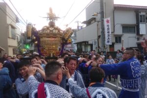地元神社祭礼で熱い（暑い）！
