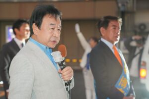 選挙戦7日目、青山繁晴参議院議員の応援