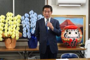 若博で「こらからの政治家としての決意」について講演